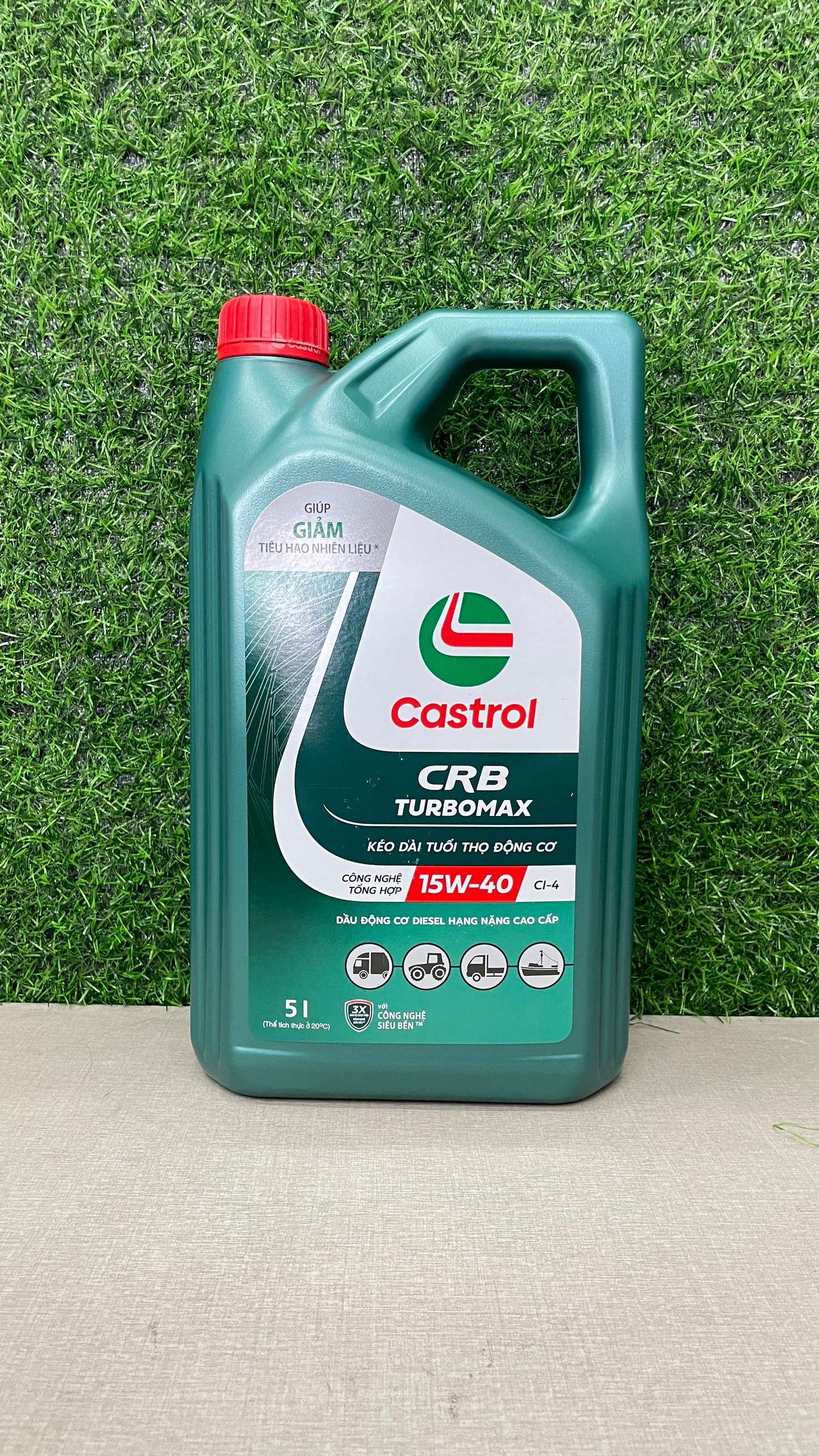Dầu động cơ cao cấp Castrol CRB Turbomax 15W-40 API CI-4